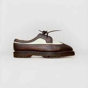 Vintage Dr Martens 3989 Brogue Brown Leather Shoes Made in England Men’s US 10